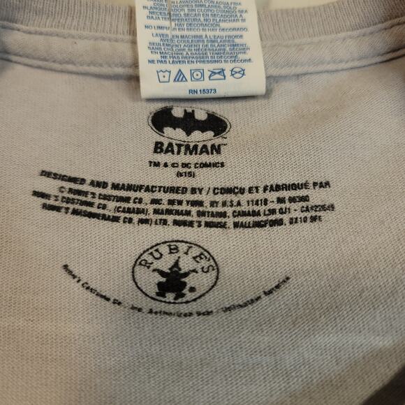 DC Batman Short Sleeve Graphic Crew Neck T Shirt Mens Size Large L Gray - Picture 3 of 10